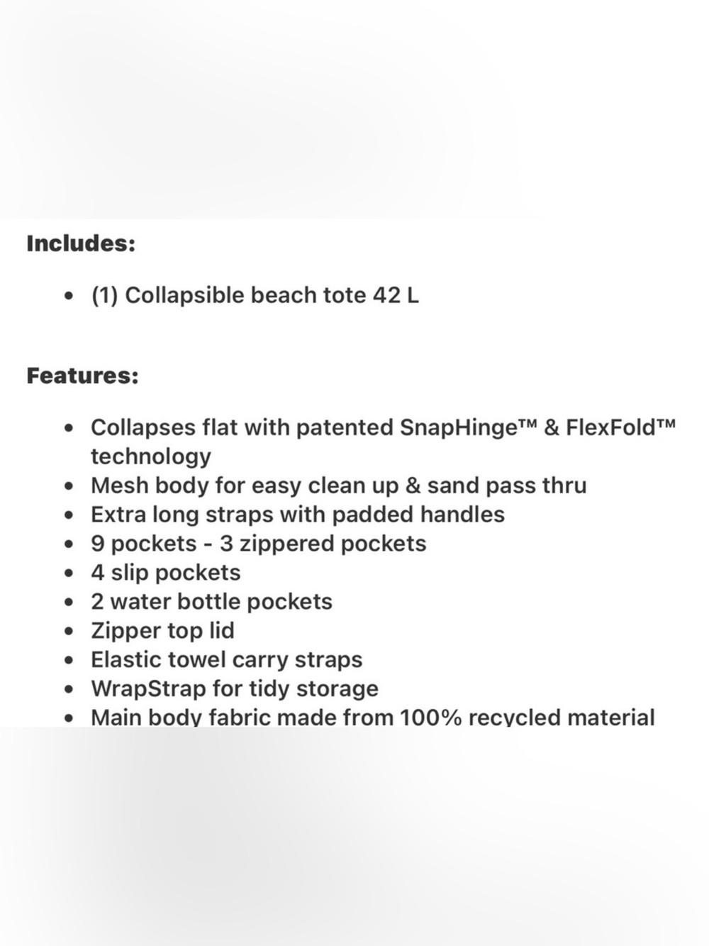 ALOHA Collection Collapsible Teal Palm-Print Tote with Cream Trim - Picture 7 of 8